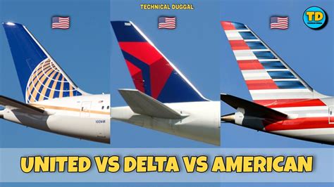 united vs american airlines vs delta